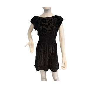 Altar’d State Black Velvet Dress Size Medium